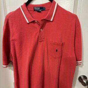 Polo Ralph Lauren Red and White Shirt